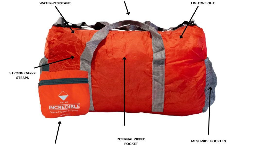 Everything you need to need to know about our pack-away travel bags